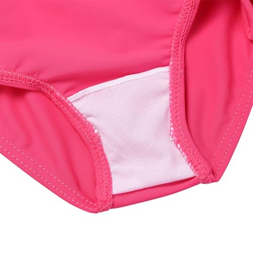 Image of XFGIRLS Girls 2-Piece Swimsuit Long Sleeve Rash Guard Set Toddler 6M-8Y | UPF 50+ blocks 98% UV, Quick-dry, Easy on /off, Bright colors stand out, Machine wash, Breathable, Beach, swim, water park