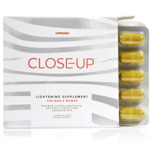 Glutathione Whitening Pills for Lightening & Brightening of The Skin, Hyperpigmentation, Melasma, Age Spots & Blemishes Treatment, Dark Spot Remover â€“ Made in The UK (1 Pack)