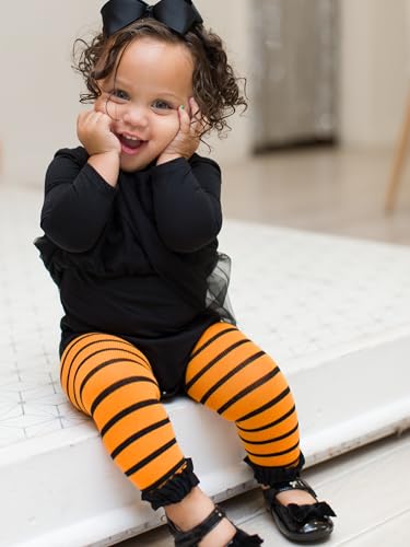 Image of RuffleButts Baby /Toddler Girls Footless Ruffled Tights