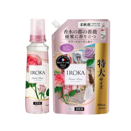 【ボトル 詰め替え1個セット】イロカ グラースローズの香り 本体 540ml 詰め替え 650ml
