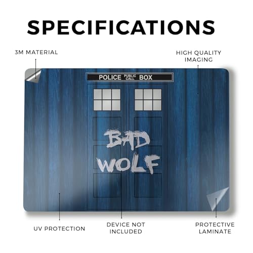 Image of Laptop Skin Compatible with Surface Laptop 7 15 inch (2024) - Time Lord Box - Premium 3M Vinyl Protective Wrap Decal Cover - Easy to Apply | Crafted in The USA by MightySkins