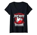 Photo Gallery donna motorcycle ride school dirt bikes funny hilarious jokes maglietta con collo a v Photo Gallery donna motorcycle ride school dirt bikes funny hilarious jokes maglietta con collo a v