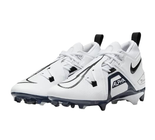 Nike Alpha Menace Pro 3 Mens Football Cleats Size 11.5 (White/College Navy/Black) (CT6649-108)