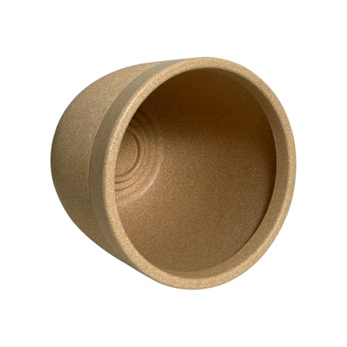 Image of Harshdeep Plant Pot for Home Decor - Milano - Indoor Outdoor Living Room Balcony Garden Decorative 12 Inch Roto Planter, U V Resistant Light Weight and Durable Stone Finish (Cream Stone)