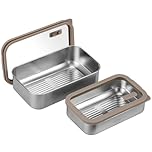 Navaris Microwave-Safe Steel Lunch Box - Microwavable & Reusable Stainless Steel Bento Box - Light & Durable - Lunch or Snack Container Bento Box and Food Storage - Set of 2 Brown