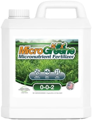 MicroGreene 0-0-2 - Micronutrient Supplement with Bio-Stimulants - 1 Single Gallon (128 oz) Covers up to 21,300 sq ft - Stimulate Roots and Soil Activity, Increase Plant Health, Improve Soil Fertility and Water Holding Capacity