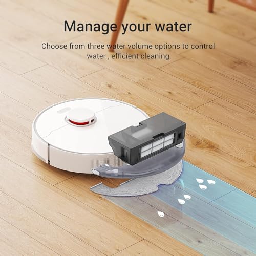 Dreame D10 Plus Robot Vacuum Cleaner with Mop, 4000Pa Robot Vacuum with Self Emptying, LiDAR Navigation, DualBoost collects, Multi-floor Mapping, Alexa/App Control, Robot Hoover for Hard Floor&Carpet - Image 6