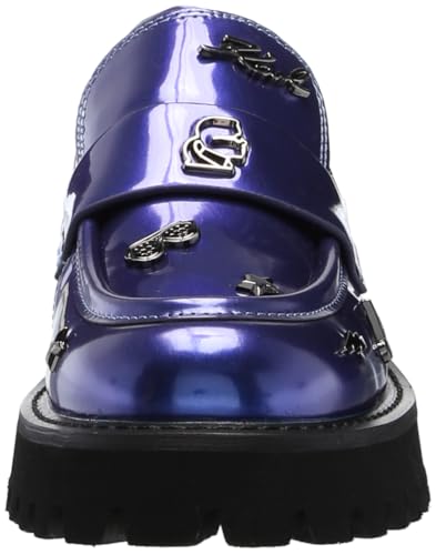 Image of Karl Lagerfeld Women's Gaston Lug Sole Loafer with Pin Embellishments