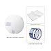 PYD Life 25 PCS Sublimation Ceramic Ornaments Bulk White 2.75 Inch Round Blank with Gold String for Crafting DIY Personalized Christmas Home Decor Bulk