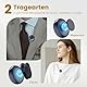 YEJATA 2-in-1-Funkmikrofon für iPhone, Android, Mini-Mikrofon mit Rauschunterdrückung, 40-Stunden-Ladeetui, Magnetklappe und Interviewklemme, 25 Meter