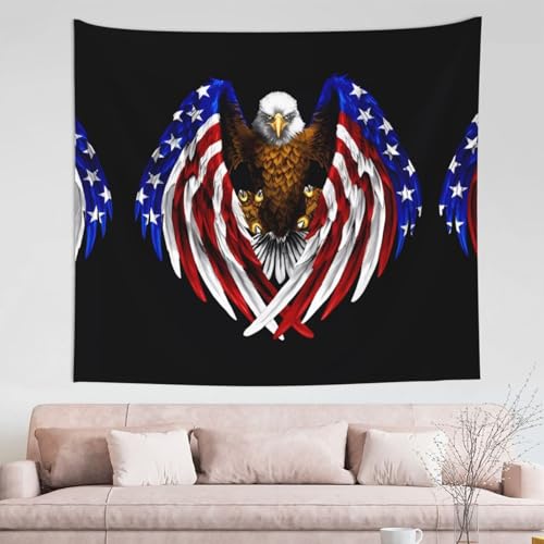 Tapisserie de décoration murale grand format imprimé aigle usa