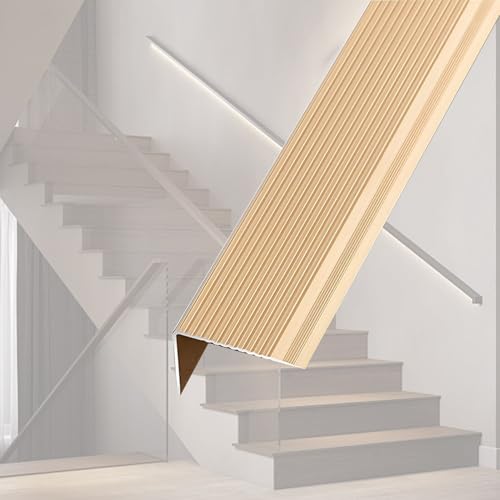 Profilé de nez de marche escalier alu doré 130cm antidérapant étanche en L