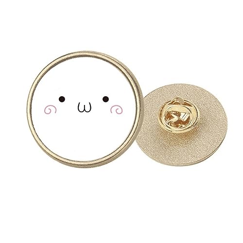 Broche ronde en métal doré pour personnaliser une veste basique M