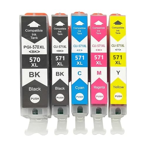 Cartouche d'encre PGI 570 CLI 571 pour imprimante jet d'encre couleur multi-pack 5
