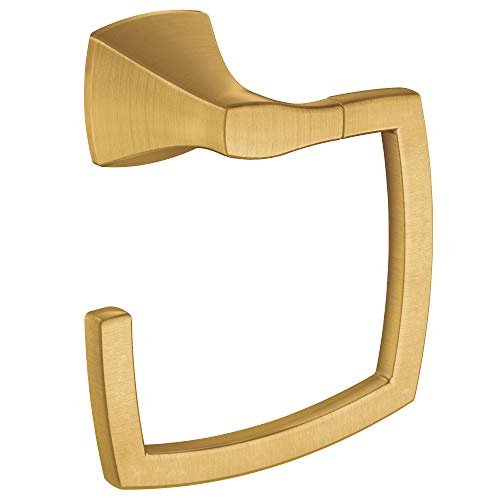 Moen YB5186BG Voss Collection Bathroom Towel Ring, Brushed Gold Moen YB5186BG Voss Collection Bathroom Towel Ring, Brushed Gold