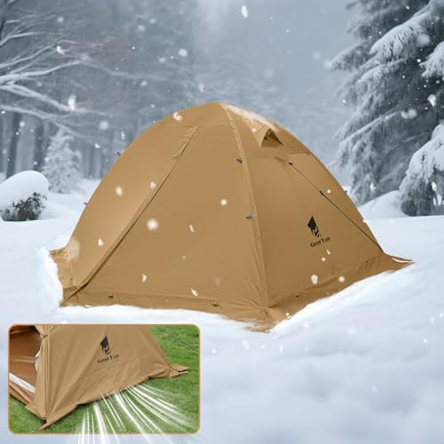 GEERTOP Carpa para 2 Personas, Tienda de Camping Impermeable de 4 Estaciones miniatura 6