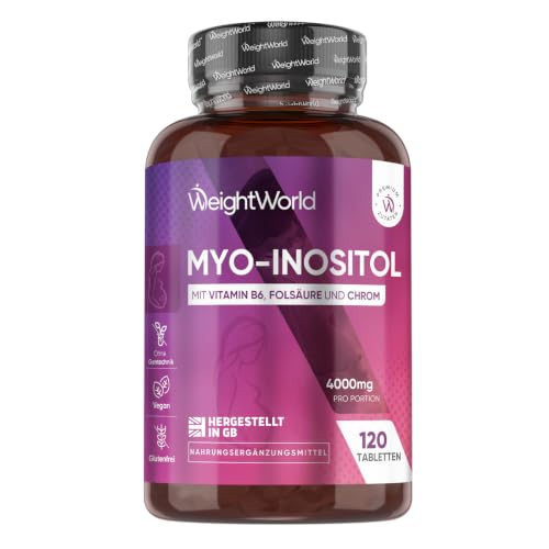 WeightWorld Myo Inositol 4000 mg Tabletten - 120 vegane Tabletten