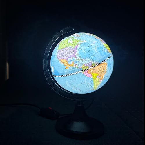 Image of Educational World Globe for stunets and Teachers (Blue /MUlti, 6 Inch Dia)