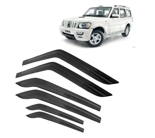 Injection Black Moulded Car Rain Wind Door Visor Mahindra Scorpio abs Plastic Material-image-42