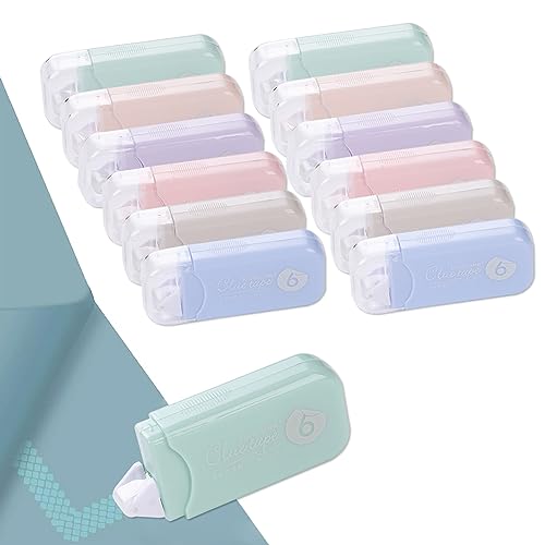 GINCEVHY 12 Pack Morandi Color Double-Sided Adhesive Dots Glue Tape,