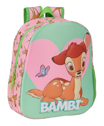 Safta M890a PRINESAS DISNEY - mochila escolar, com design 3D, adaptável a arro, ideal para crianças de diferentes idades, confortável e versátil, qualidade e resistência, 27 x 10 x 33 unissexo para