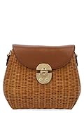 miu miu sonnenbrille herren MIU MIU Miu Miu Luxury Fashion Damen 5BE024VSOO2D6FF0Z38 Braun Grobes Leinen Schultertasche  Ss21