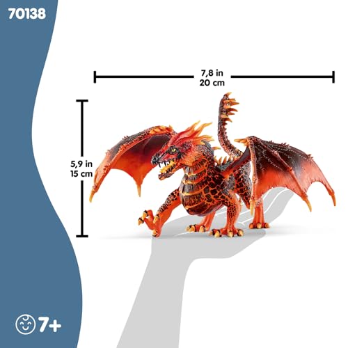 Schleich ELDRADOR | Lavadrache 70138 | ab 7 Jahren | 20 x 14 x 15 cm – Ansicht 6