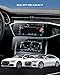 LANTU Car Screen Protector for 2019-2024 Audi A6 A7 Q8& 2020-2024 Audi Q7 Accessories Upper&Lower Navigation Touchscreen Protector Film Tempered Glass HD Clear Anti-Glare