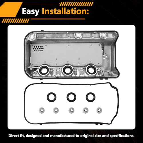 Image of Valve Cover Gasket Set,Replace VS50607R | Compatible with Honda Accord /Odyssey /Pilot /Ridgeline, Acura /RL /TL /MDX, Saturn Vue 3.0L 3.5L V6