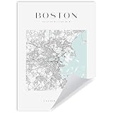 GP TONER Bilder Poster Boston Poster Geometrische Stil 