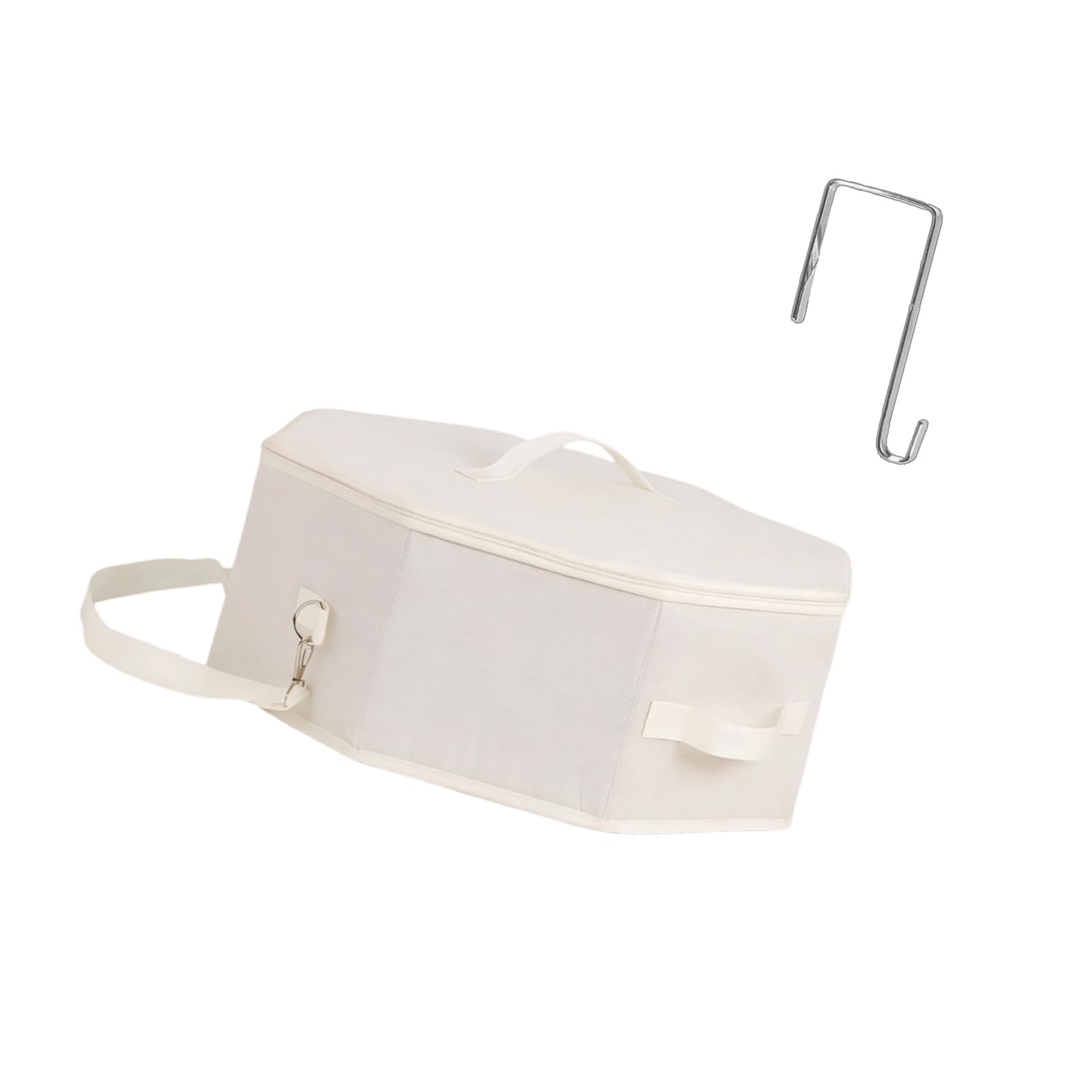Oxxggkao Sturdy Fabric Foldable Cap Case with Handle for Safely Storing Hats During Trip Cloth Hat Case