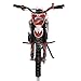 Hesitroad 49CC Mini Dirt Bike for Kids and Adult,2-Stroke Gas Power Off Road Mini Motorcycle,Pocket Rocket Bike,Kid Pit Motorbike with Front Rear Disc Brakes,Max Load 331Lbs & Up to 40KM/H (Red)