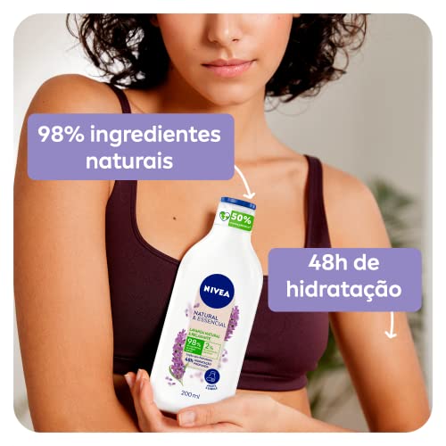 NIVEA Hidratante Corporal Natural&Essencial Lavanda Relaxante 200ml, Nivea