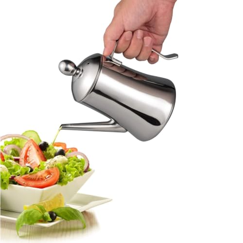 IMEEA 34oz Large Olive Oil Dispenser SUS304 Stainless Steel Oil Bottle for Cooking Kitchen Oil Storage Container with Drip-Free Spout by IMEEA - Used condition - Image 7
