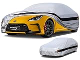 Holthly 10 Layers Car Cover Custom Fit for Subaru BRZ (2012-2026)/Toyota 86 (2012-2021), Waterproof All Weather for Automobiles, Outdoor Full Cover Sun Dust Rain Protection with Cotton. Silver