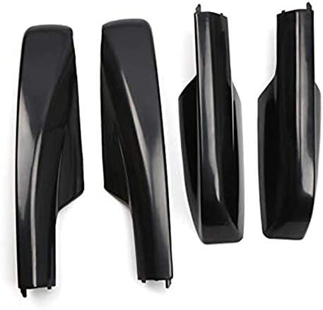 ITrims for Toyota Highlander XU50 2001-2007 Car Accessories Roof Rack Rail End Cover Shell Cap Replacement 4PCS( Black )