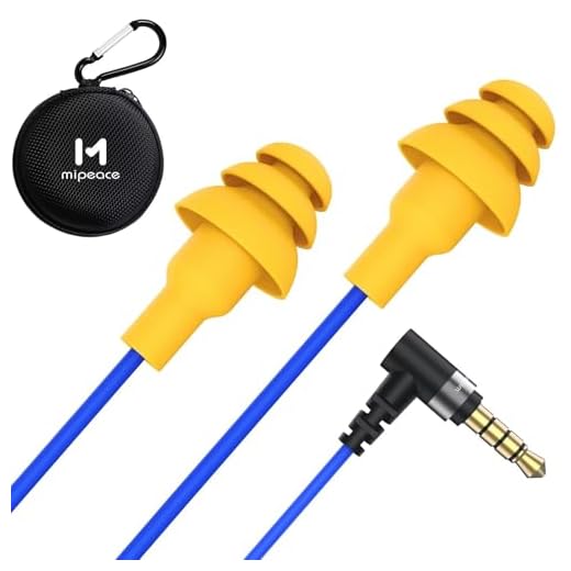 Work Earbuds, Mipeace Safety Hearing Protection Industrial Ear plugs Headphones-OSHA Approved Noise Reduction Earphones for Work Construction Motorcycle