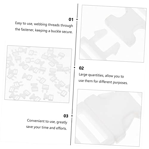 ADOCARN 20 Pçs Fivela Mini Fivela De Liberação Dupla Fivela De Liberação Lateral Resistente Acessóri