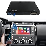 Road Top Décodeur de rétrofit CarPlay pour Land Rover avec écran Harman 8 Pouces (2016 2018) Discovery Sport/Range Rover Evoque/Discovery 5, Compatible CarPlay sans Fil et Android Auto