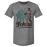 500 LEVEL Jelena Ostapenko Retro Men's Premium T-Shirt (Tri Gray, Large)