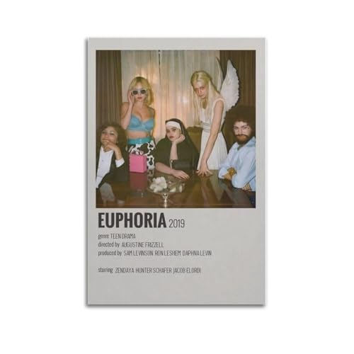 Euphoria Movie Poster Retro Poster Cafe Bar Modern Home Bedroom Decoration Poster Poster Wall Art Canvas Aesthetic Decorative Modern Art Print Bedroom Decor 12x18inch(30x45cm) Unframe-style