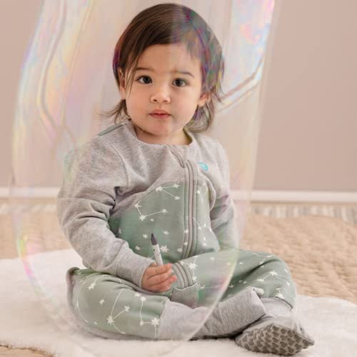 Image of Love to Dream Organic Baby Sleep Suit Long Sleeve | 1.0 TOG GOTS Cotton for Temperature Regulation, Stretch & Safer Sleep | 3 Years, Olive