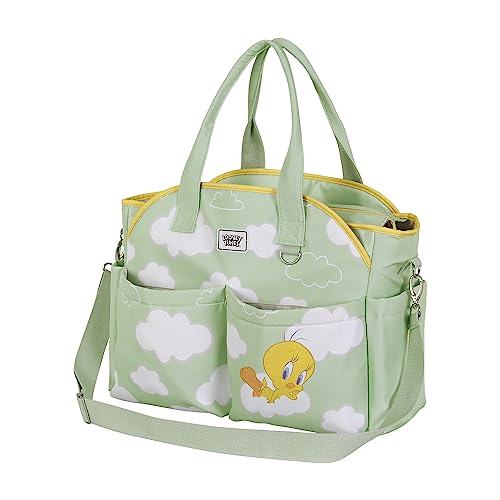 Tweety (Piolín) Clouds Bolso para Carro de Bebé Mommy, Verde, 44 x 32 cm