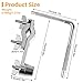GOGHOST Cowbells Cymbal Clamp, Zinc Alloy Tom Mounts for Drums Clamp, Percussion Mounting Bracket for Cowbells, Jam Blocks, Tambourines, Mini Timbales, and Electronic Pads to A Stand (L-Base)