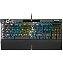 Corsair K100 RGB Mechanical Gaming Keyboard - Cherry MX Speed RGB Silver Keyswitches - PBT Double-Shot Keycaps - Elgato Stream Deck and iCUE Compatible - QWERTY NA Layout - Black