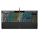 Corsair K100 RGB Mechanical Gaming Keyboard - Cherry MX Speed RGB Silver Keyswitches - PBT Double-Shot Keycaps - Elgato Stream Deck and iCUE Compatible - QWERTY NA Layout - Black