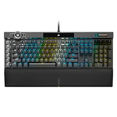 Corsair K100 RGB Mechanical Gaming Keyboard - Cherry MX Speed RGB Silver Keyswitches - PBT Double-Shot Keycaps - Elgato Stream Deck and iCUE Compatible - QWERTY NA Layout - Black by Corsair - Used condition - US$167.25