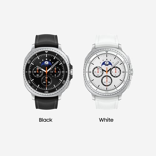 Image of Samsung Galaxy Watch8 Classic (46mm Bluetooth, Black) with 3nm Processor | Dual GPS | Sapphire Glass & Stainless Steel | 5ATM & IP68 | BP, ECG, IHRN & Vascular Load Monitoring | Anti-oxidant Index