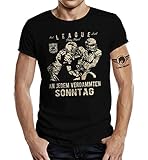 ✅ Bedrucktes T-Shirt mit original LOBO NEGRO Design - Schwere Qualität mit 185 Gramm/qm
