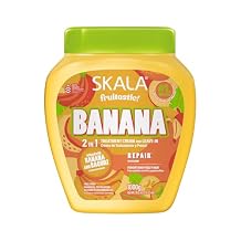 SKALA Banana 2-in-1 Conditioning Treatment and Leave-In Deep Hydration Mask for Frizz Control for All Hair Types, 35.2 oz